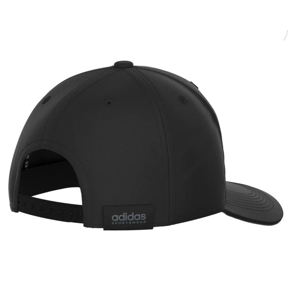 Adidas‎ Mens Sport Snapback Hat Black Blackout 5-Panel AEROREADY Cap IR0750 NEW